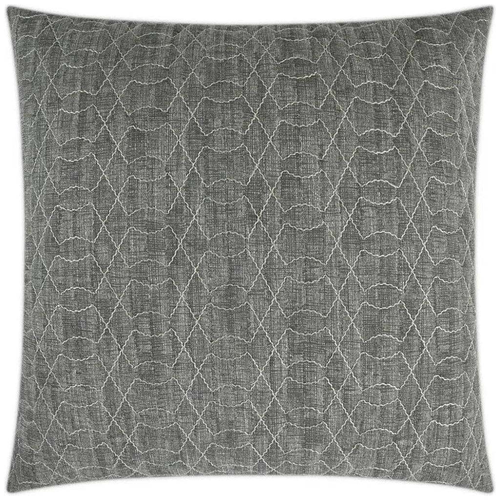 Shipka Chrome Grey Throw Pillow With Insert - LOOMLAN - D.V. Kap - Throw Pillows