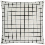 Shipton Plaid Check Black Large Throw Pillow Insert - LOOMLAN - D.V. Kap - Throw Pillows