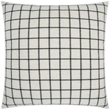 Shipton Plaid Check Black Large Throw Pillow Insert - LOOMLAN - D.V. Kap - Throw Pillows