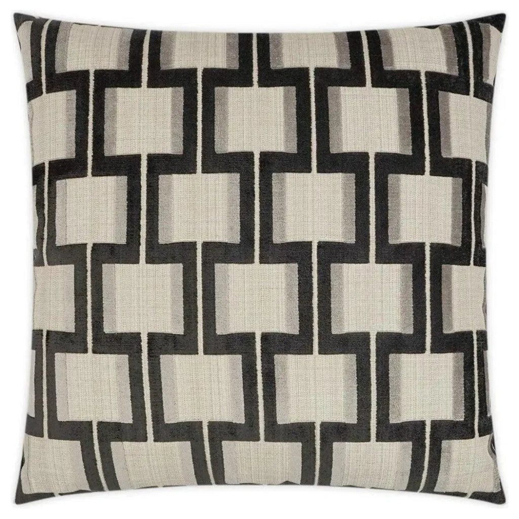 Shoreham Carbon Grey Large Throw Pillow Insert - LOOMLAN - D.V. Kap - Throw Pillows