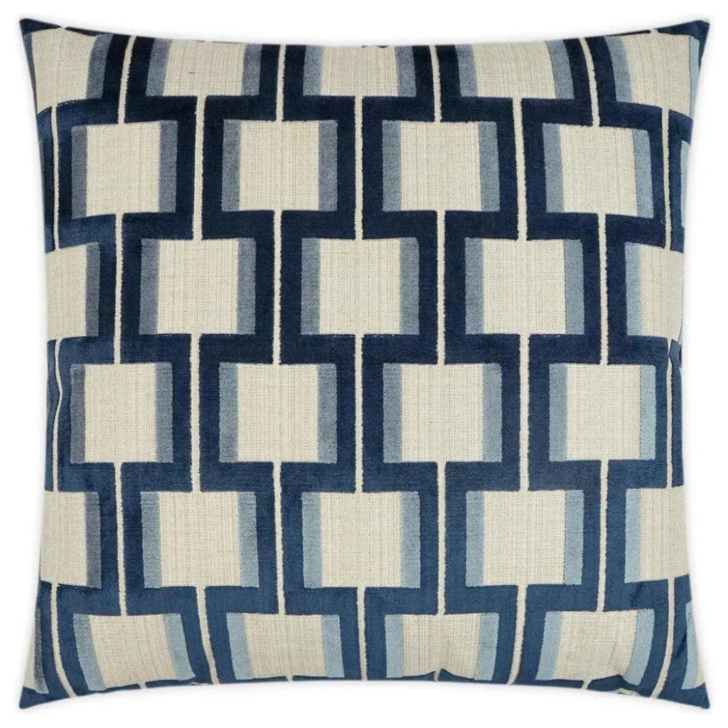 Shoreham Indigo Navy Large Throw Pillow Insert - LOOMLAN - D.V. Kap - Throw Pillows