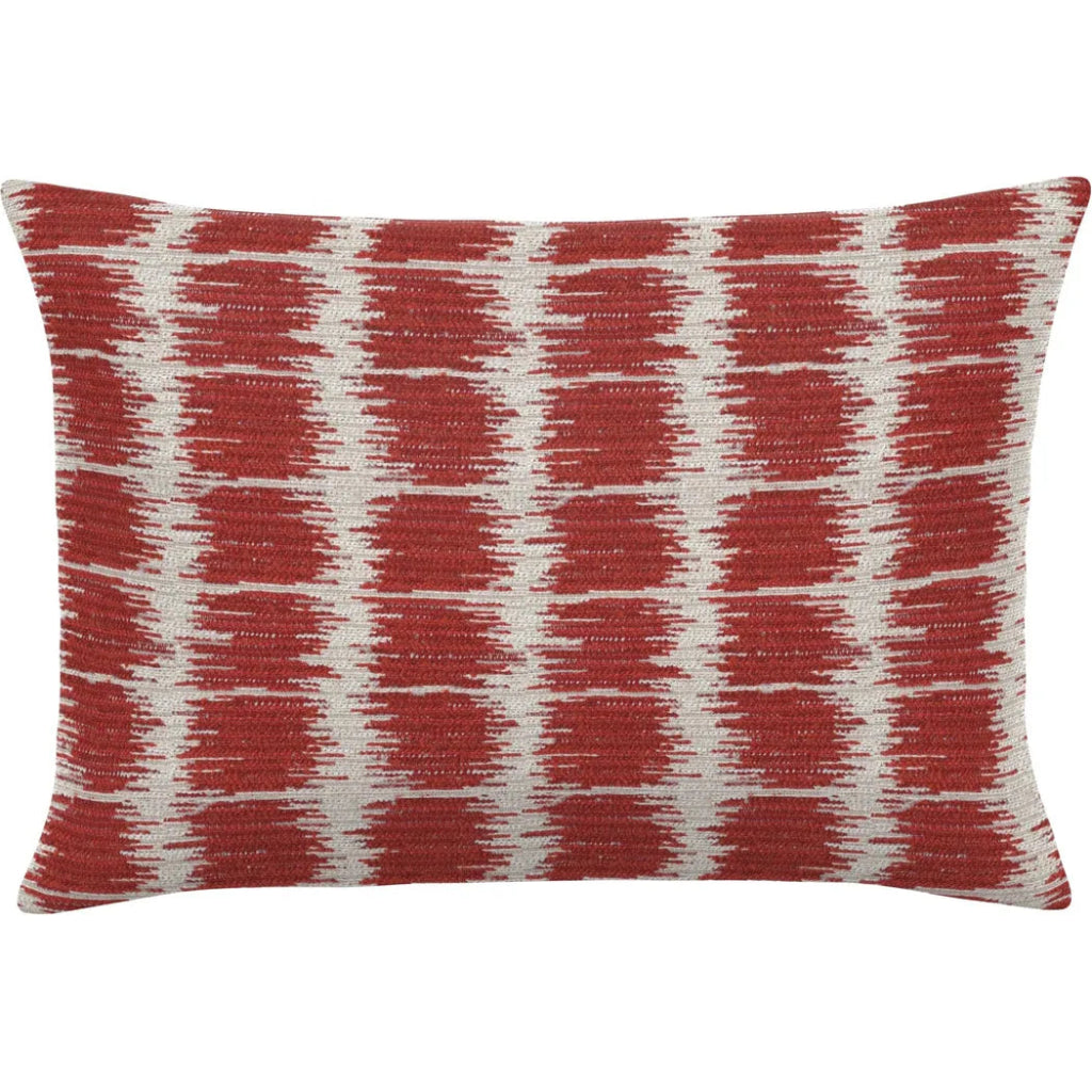 Sicily Crimson Handmade Outdoor Pillow - LOOMLAN - Earnest Collection - Outdoor Pillows