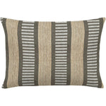 Sideline Mocha Handmade Outdoor Pillow - LOOMLAN - Earnest Collection - Outdoor Pillows