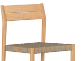 Siena Teak Woven Stackable Patio Armchair 4PC - LOOMLAN - HiTeak - Outdoor Accent Chairs