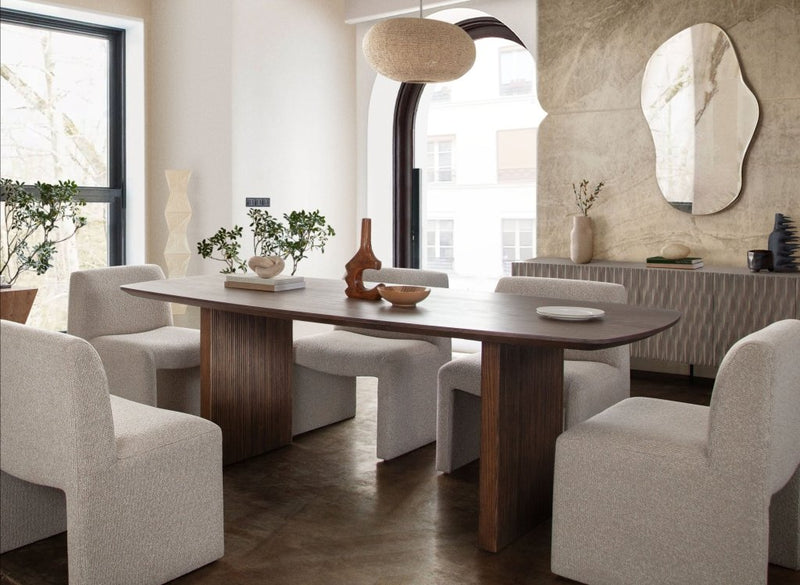 Sienna Wooden Rectangular Dining Table - LOOMLAN - Diamond Sofa - Dining Tables