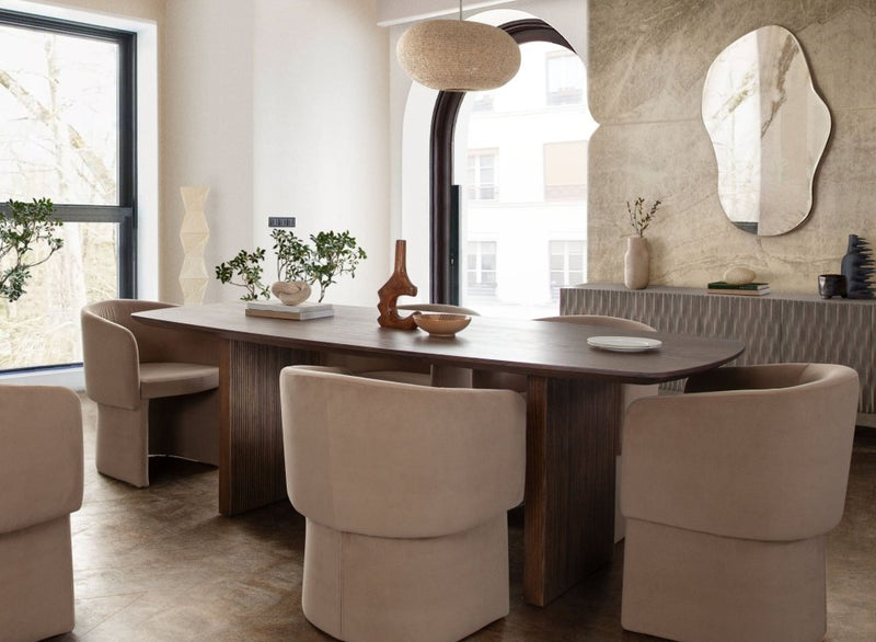 Sienna Wooden Rectangular Dining Table - LOOMLAN - Diamond Sofa - Dining Tables