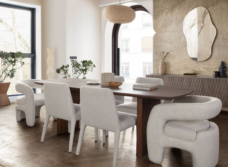 Sienna Wooden Rectangular Dining Table - LOOMLAN - Diamond Sofa - Dining Tables