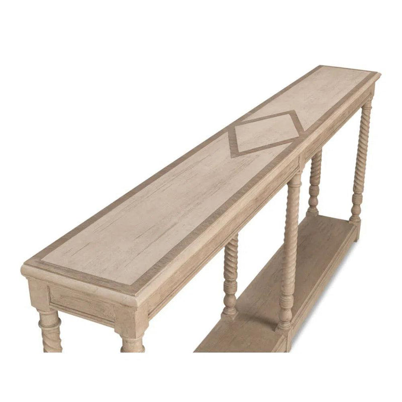 Sierra Equestrian Console Table Slim With - LOOMLAN - Sarreid - Console Tables