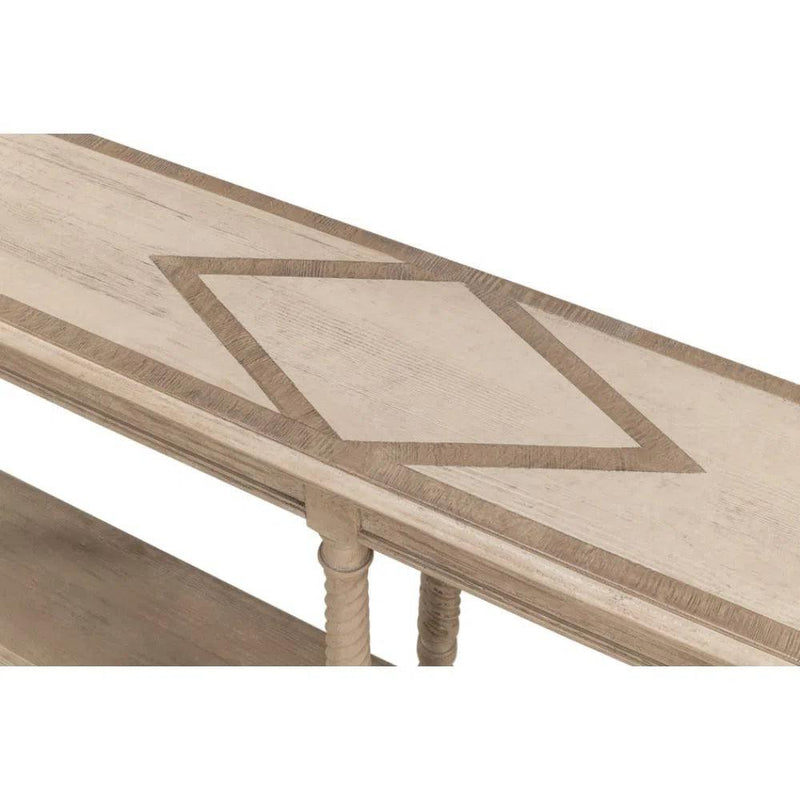 Sierra Equestrian Console Table Slim With - LOOMLAN - Sarreid - Console Tables