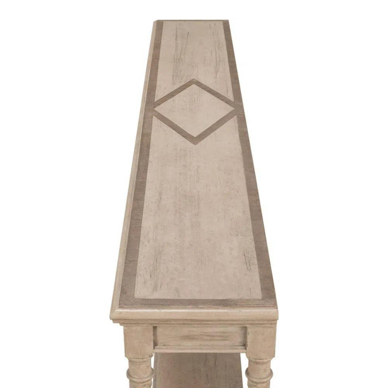 Sierra Equestrian Console Table Slim With - LOOMLAN - Sarreid - Console Tables