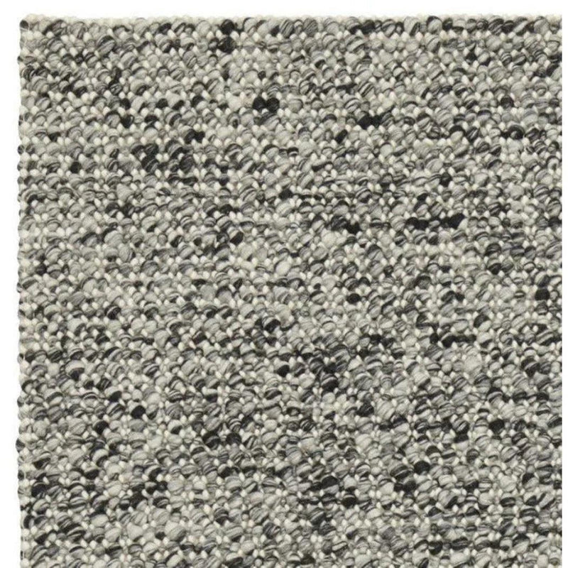 Sigri Charcoal Grey Solid Handmade Wool Rug - LOOMLAN - Linie Design - Area Rugs