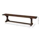 Silas Bench for Dining Room or Kitchen - LOOMLAN - Sarreid - Dining Benches
