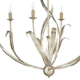 Silver Granello Menefee Silver Chandelier - LOOMLAN - Currey & Co - Chandeliers