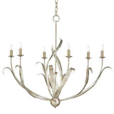Silver Granello Menefee Silver Chandelier - LOOMLAN - Currey & Co - Chandeliers