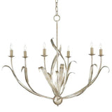 Silver Granello Menefee Silver Chandelier - LOOMLAN - Currey & Co - Chandeliers