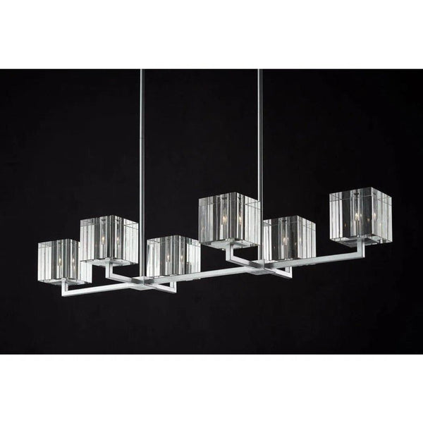 Silver Leaf Valerio Chandelier - LOOMLAN - Currey & Co - Chandeliers