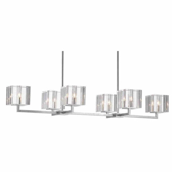 Silver Leaf Valerio Chandelier - LOOMLAN - Currey & Co - Chandeliers