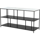 Singularity Console Table White & Black - LOOMLAN - Zuo Modern - Console Tables