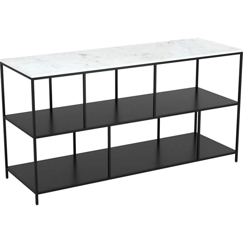 Singularity Console Table White & Black - LOOMLAN - Zuo Modern - Console Tables