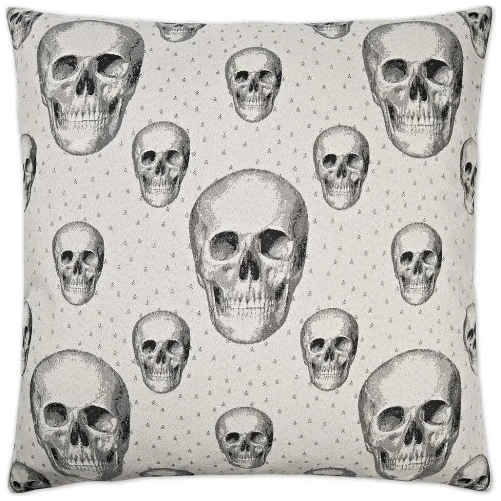 Skalle Off - White Throw Pillow With Insert - LOOMLAN - D.V. Kap - Throw Pillows