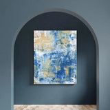 Sky Blue Abstract Indoor Outdoor Wall Art - LOOMLAN - LOOMLAN - Canvas Art