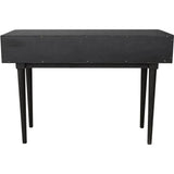 Slim Black Console Table Drawers Wood Wood Base - LOOMLAN - LH Imports - Console Tables