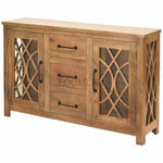 Slim Curio Buffet Glass Doors & Drawers - LOOMLAN - LOOMLAN - Sideboards