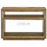 Slim Reclaimed Wood Console Table Shelves - LOOMLAN - LOOMLAN - Console Tables