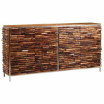 Slim Rustic Plank Wood Sideboard Buffet - LOOMLAN - LOOMLAN - Sideboards