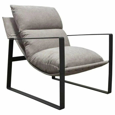 Sling Accent Chair in Grey Black - LOOMLAN - Diamond Sofa - Accent Chairs