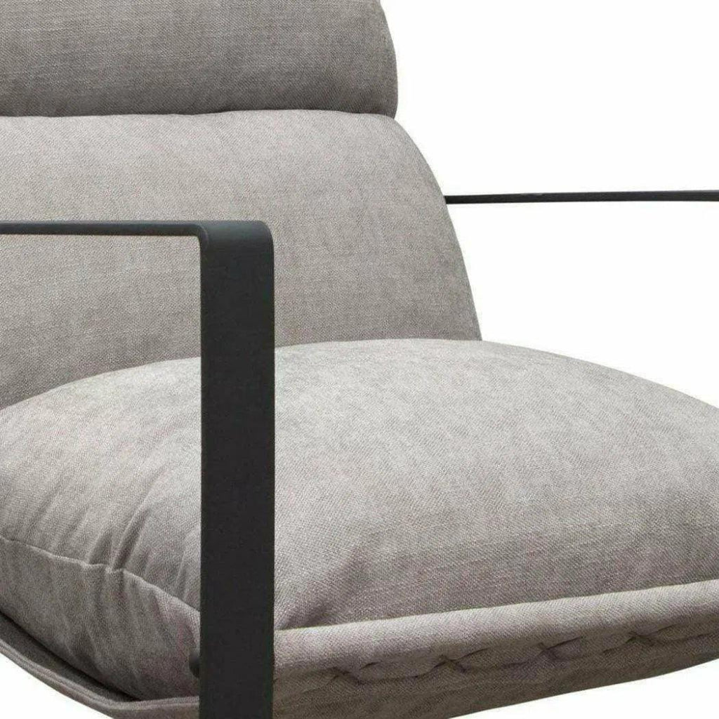 Sling Accent Chair in Grey Black - LOOMLAN - Diamond Sofa - Accent Chairs