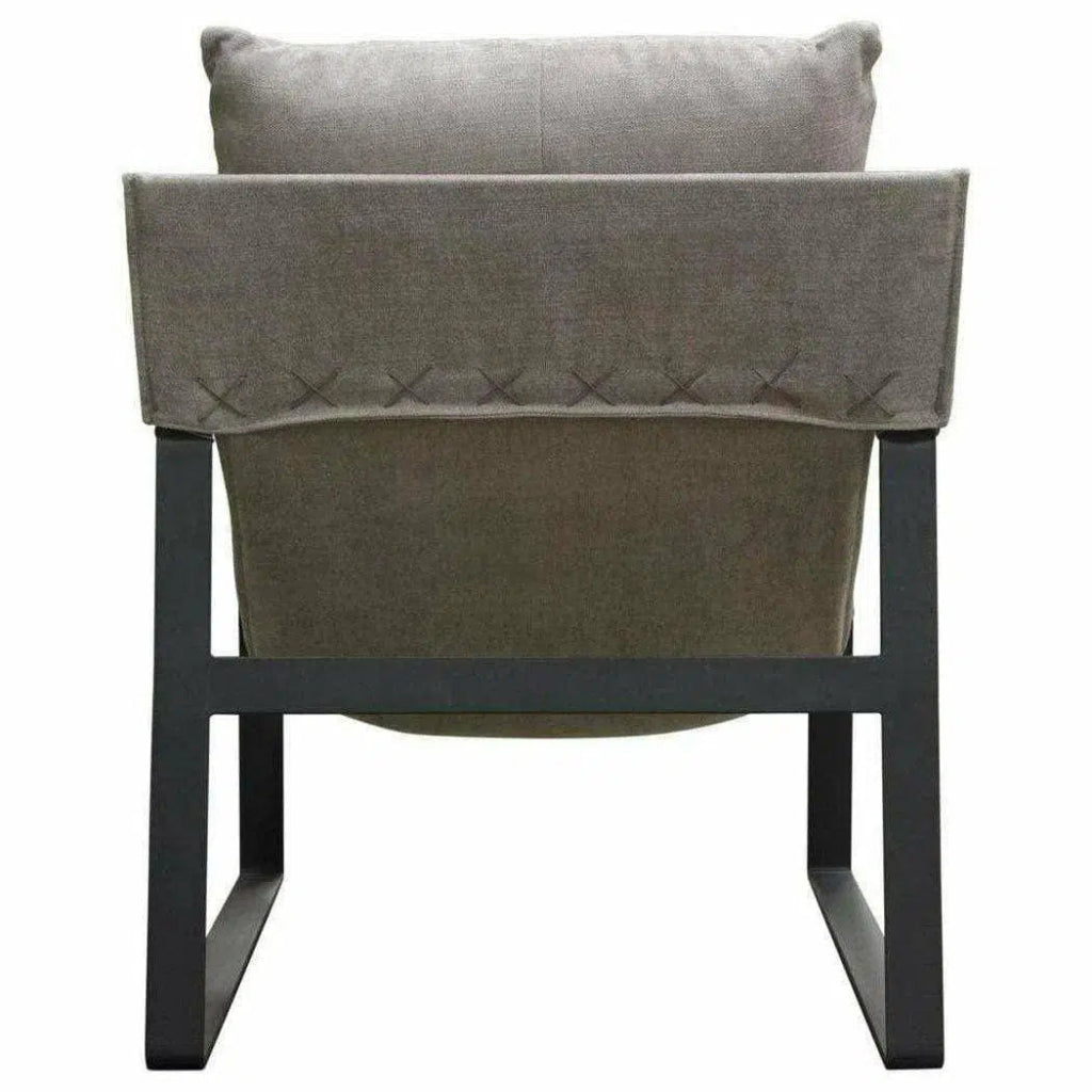 Sling Accent Chair in Grey Black - LOOMLAN - Diamond Sofa - Accent Chairs