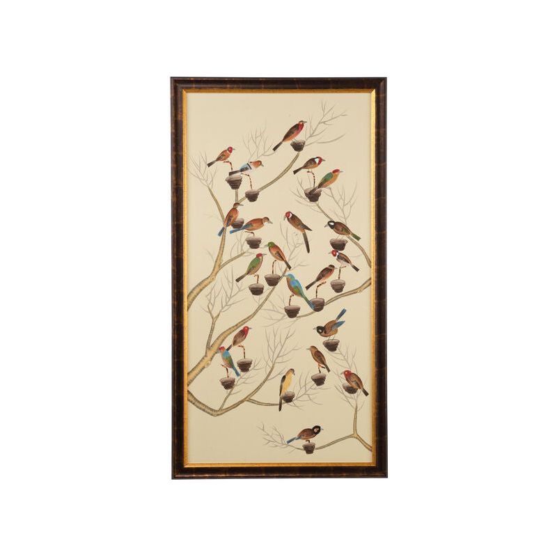 Small Aviary Hand Painted Artwork - LOOMLAN - Chelsea House - Artwork