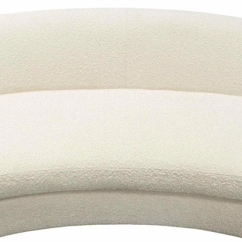 Sofa Bone Boucle Textured Arms & Back - LOOMLAN - Diamond Sofa - Sofas & Loveseats