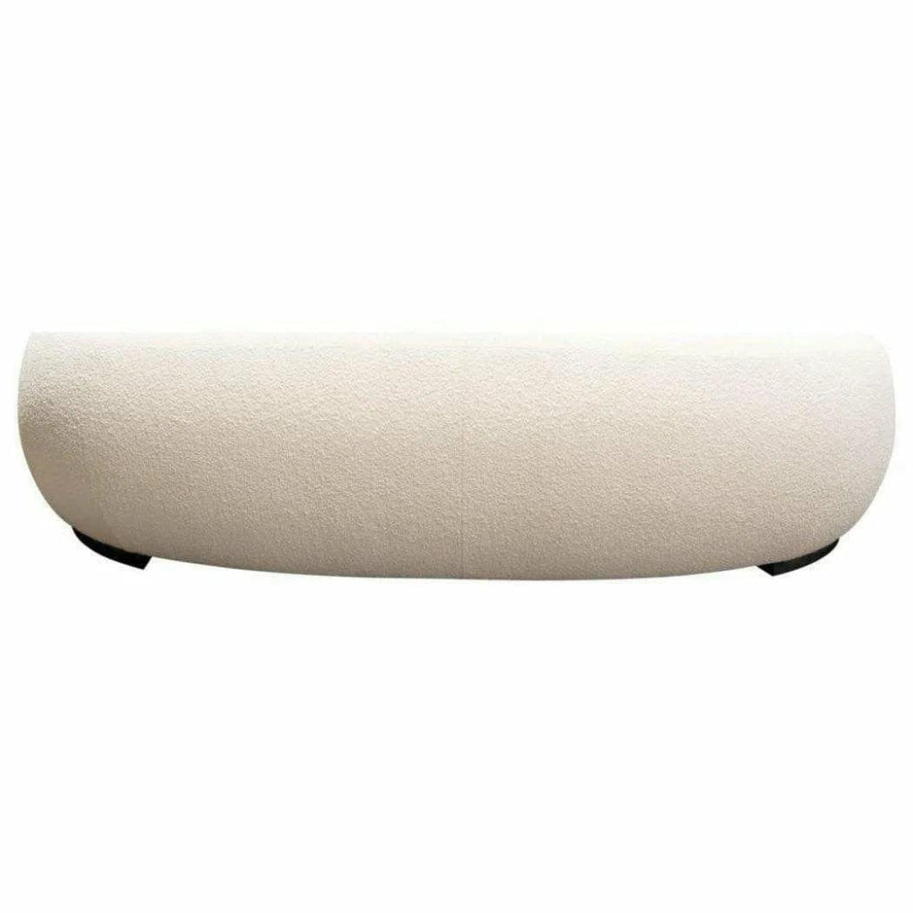 Sofa Bone Boucle Textured Arms & Back - LOOMLAN - Diamond Sofa - Sofas & Loveseats