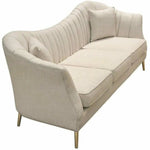 Sofa in Sand Linen Fabric Gold Leg - LOOMLAN - Diamond Sofa - Sofas & Loveseats