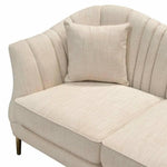 Sofa in Sand Linen Fabric Gold Leg - LOOMLAN - Diamond Sofa - Sofas & Loveseats