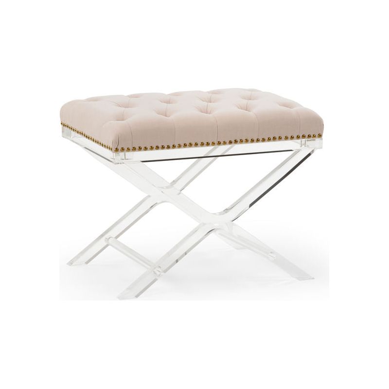 Soho Tufted Acrylic Made Bedroom Bench - LOOMLAN - Chelsea House - Bedroom Benches