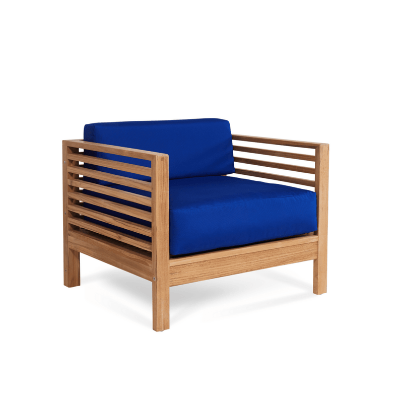 Soleil Teak Patio Lounge Set with Sunbrella 2PC - LOOMLAN - HiTeak - Outdoor Lounge Sets