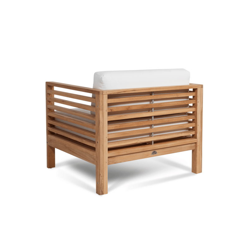 Soleil Teak Patio Lounge Set with Sunbrella 2PC - LOOMLAN - HiTeak - Outdoor Lounge Sets