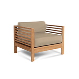 Soleil Teak Patio Lounge Set with Sunbrella 2PC - LOOMLAN - HiTeak - Outdoor Lounge Sets