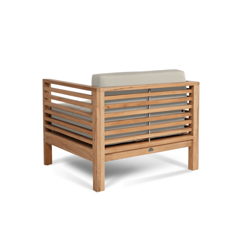 Soleil Teak Patio Lounge Set with Sunbrella 2PC - LOOMLAN - HiTeak - Outdoor Lounge Sets
