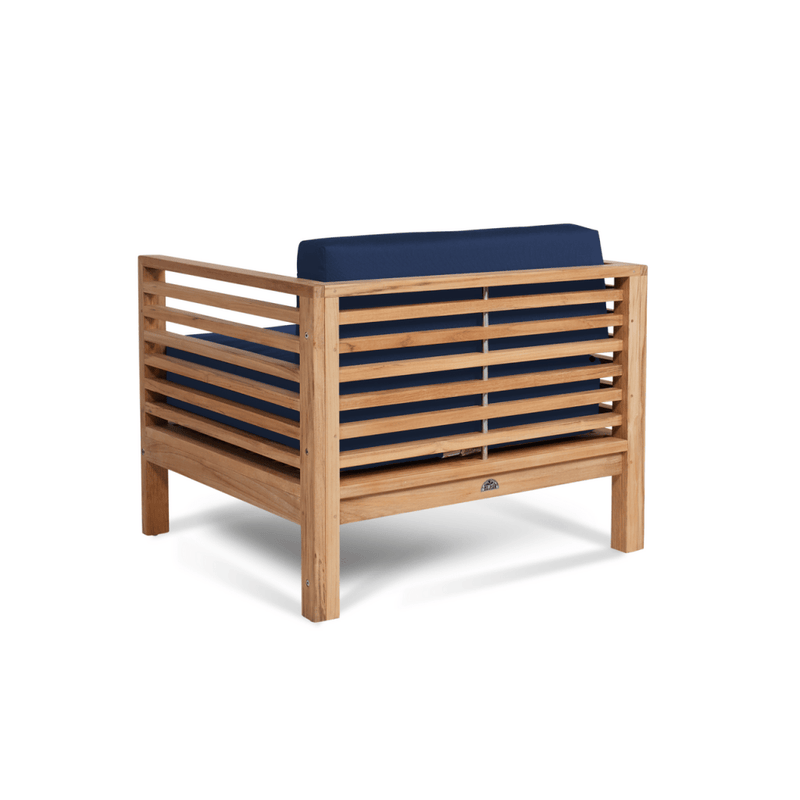 Soleil Teak Patio Lounge Set with Sunbrella 2PC - LOOMLAN - HiTeak - Outdoor Lounge Sets