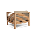 Soleil Teak Patio Lounge Set with Sunbrella 2PC - LOOMLAN - HiTeak - Outdoor Lounge Sets