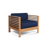 Soleil Teak Patio Lounge Set with Sunbrella 2PC - LOOMLAN - HiTeak - Outdoor Lounge Sets
