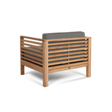 Soleil Teak Patio Lounge Set with Sunbrella 2PC - LOOMLAN - HiTeak - Outdoor Lounge Sets