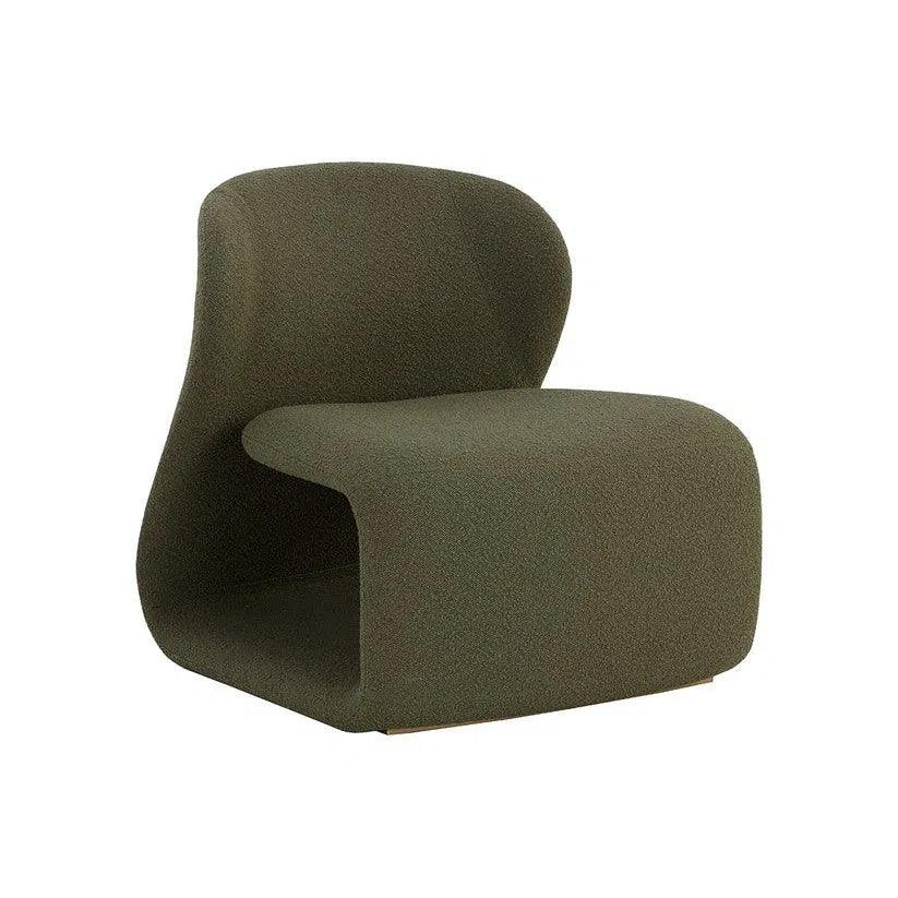 Sophiene Lounge Chair Cozy Copenhagen Olive - LOOMLAN - SUNPAN - Club Chairs