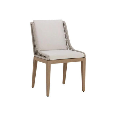 Sorrento Fabric Outdoor Armless Dining Chair - LOOMLAN - SUNPAN - Outdoor Dining Chairs