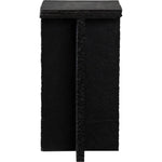 Spectre Slat Stone Black Square Accent Table - LOOMLAN - Diamond Sofa - Side Tables