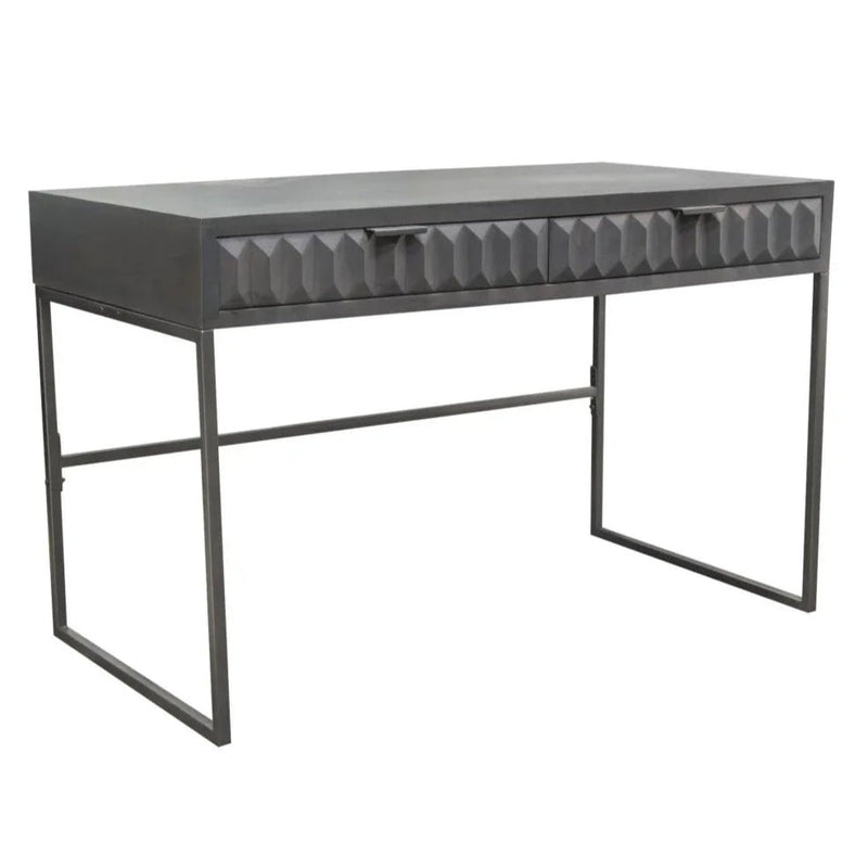 Spectrum Two Drawer Wood Desk - LOOMLAN - Diamond Sofa - Home Office Desks